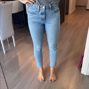 Levi's Denim Blue 501 Skinny Jeans